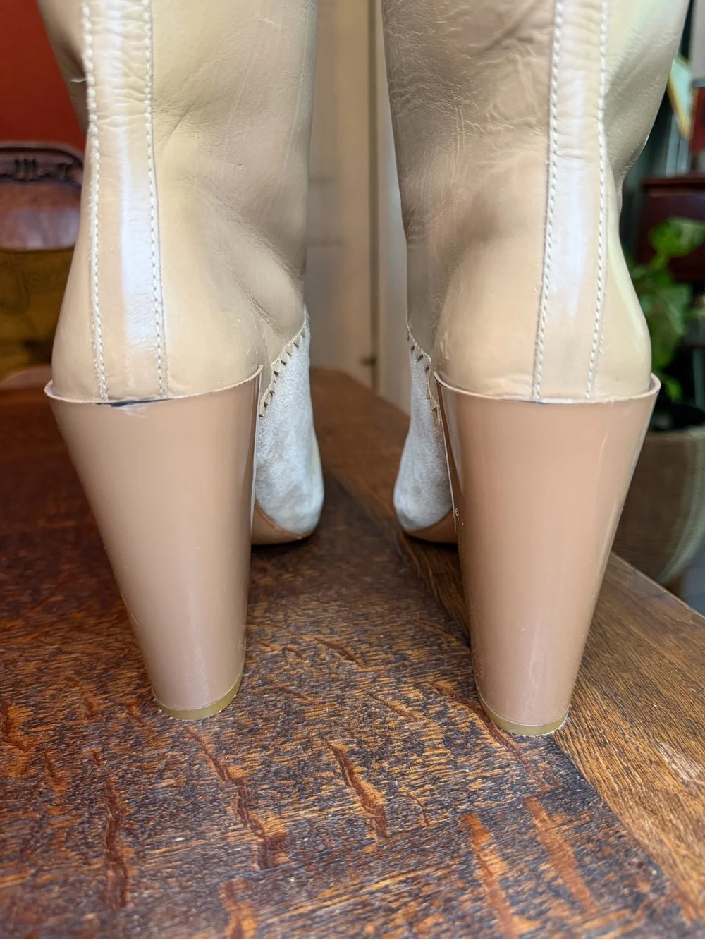 Dorothee Schumacher Two-Tone Leather Suede Knee High Boots 39.5